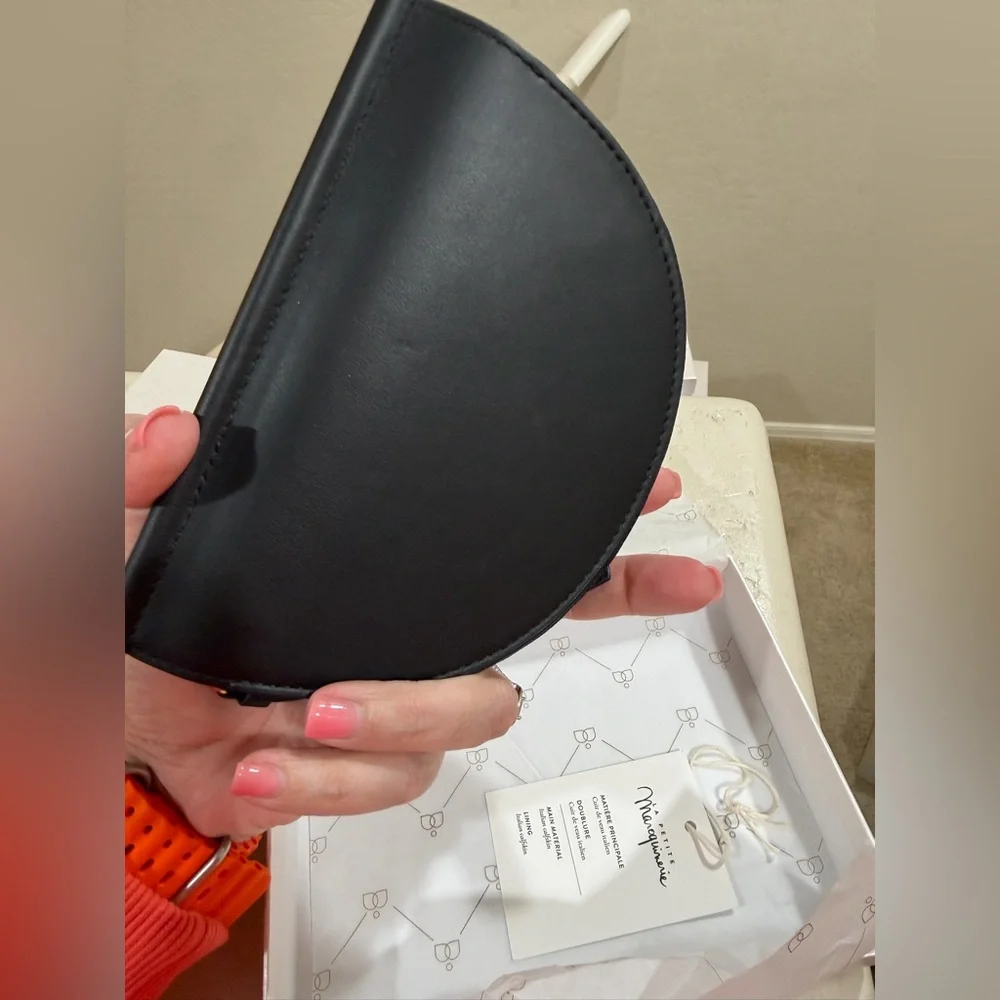 Polene half moon wallet black - Picture 4 of 6